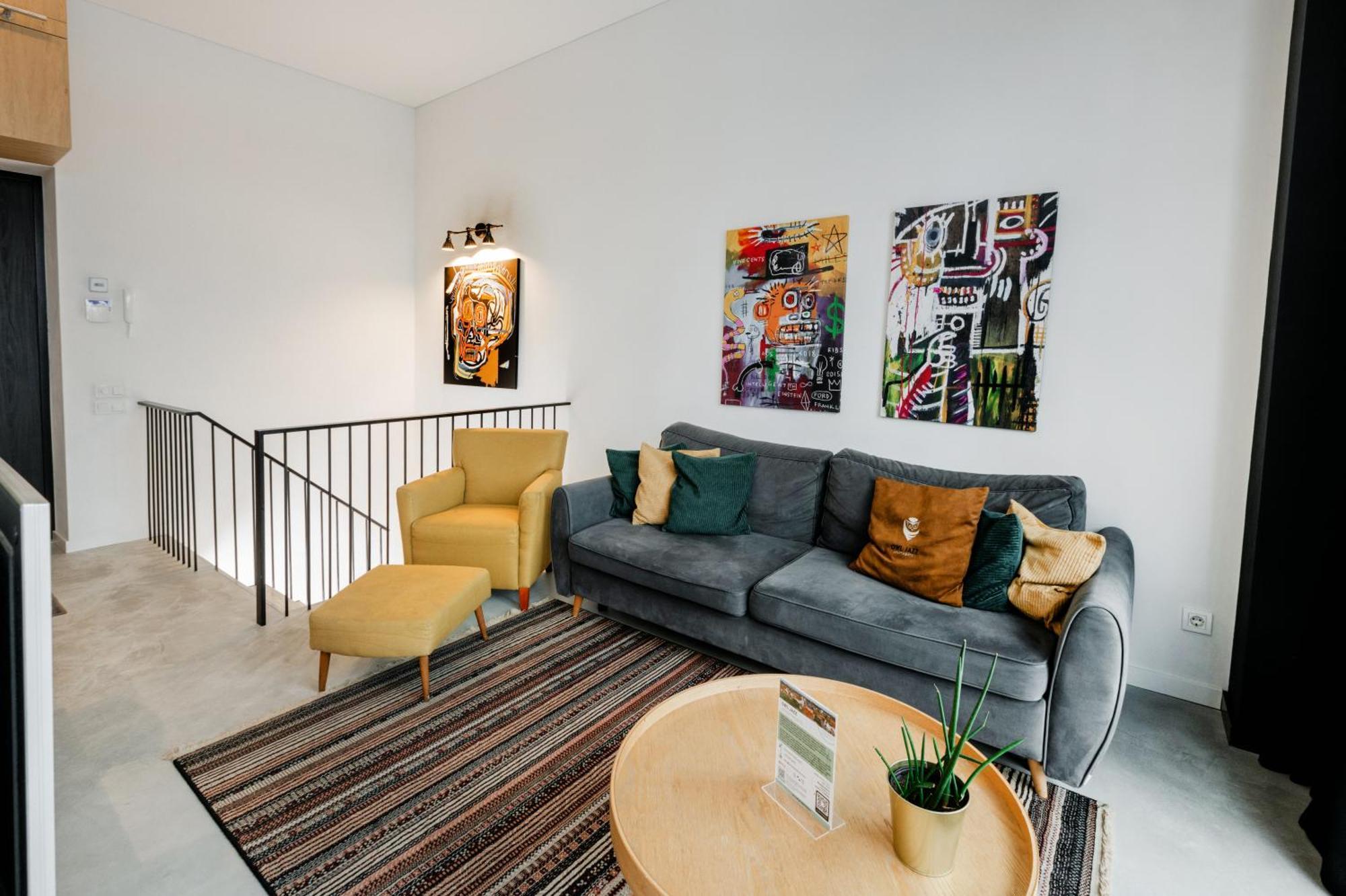 Modern And Spacious Loft Type Apartment 8 With Free Private Parking By "Owl Jazz Apartments" Kaunas Exterior photo